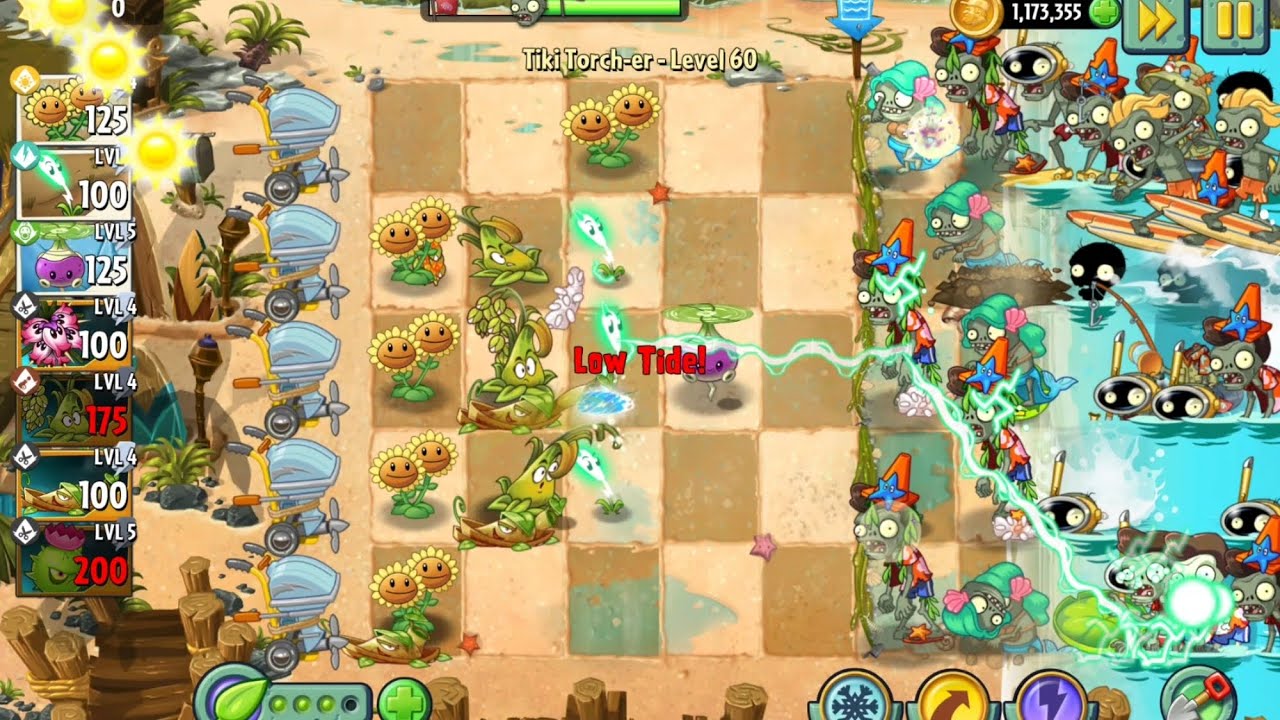 Plants vs Zombies 2 TikiTorch-er-L59-60 #pvz2 #pvzgameplay  #pvzmobile #games สงครามพืชปะทะซอมบี้ 2 