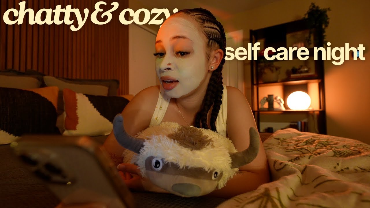 a chill & chatty self care vlog 🛀🏽🫧&nbsp;girl talk, face mask & my current skincare routine