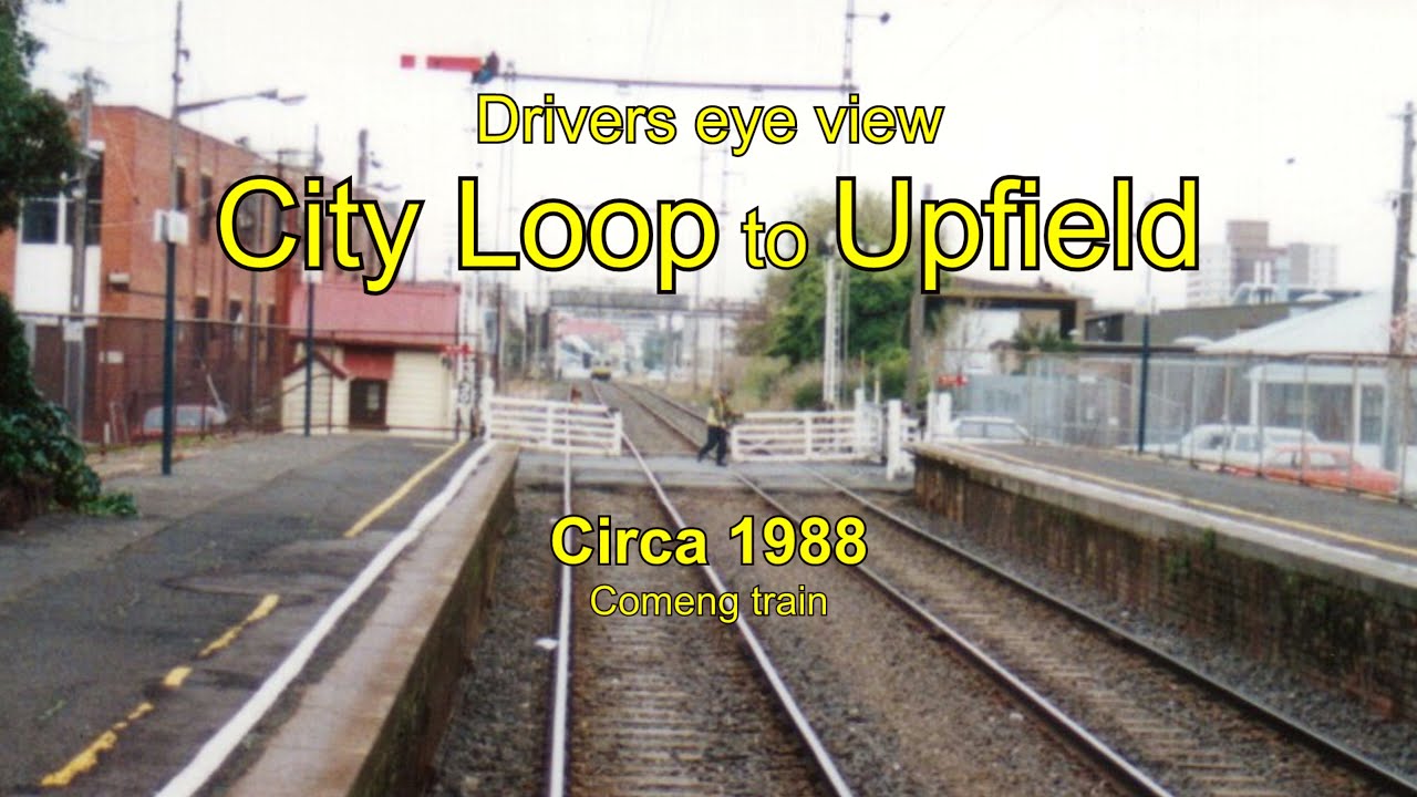 Drivers eye view, City Loop to Upfield, 1988