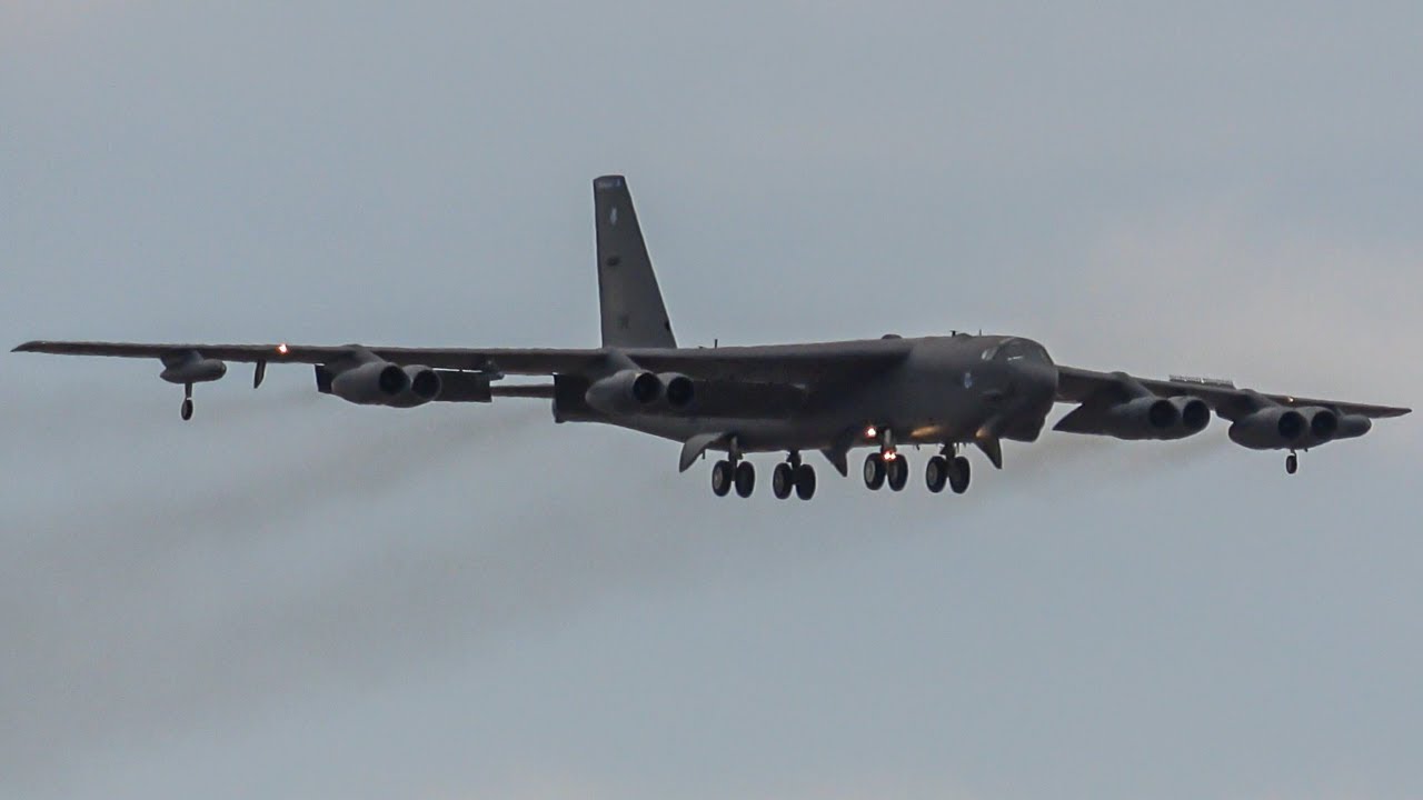 B-52 landing at Nellis AFB | Red Flag 21-3