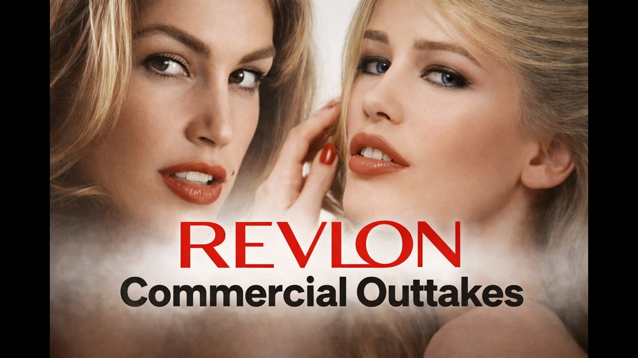 Cindy Crawford Claudia Schiffer RARE Revlon video commercial outtakes