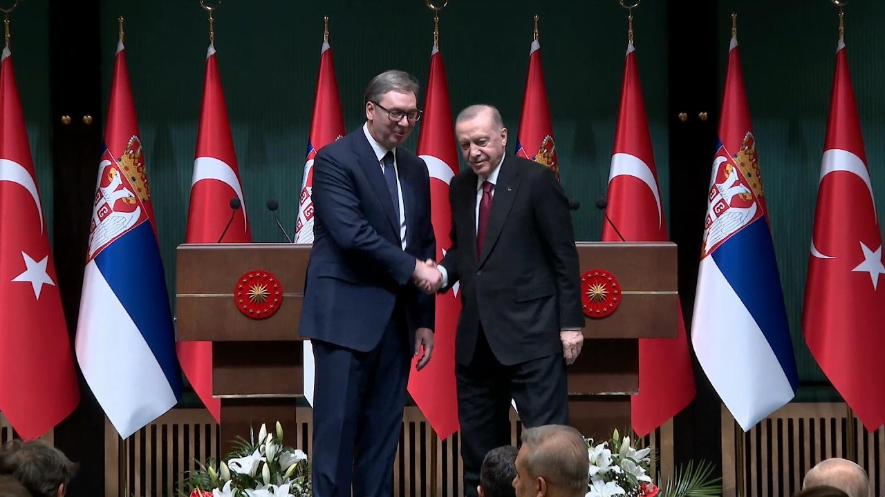 Obraćanje medijima Vučića i Erdogana
