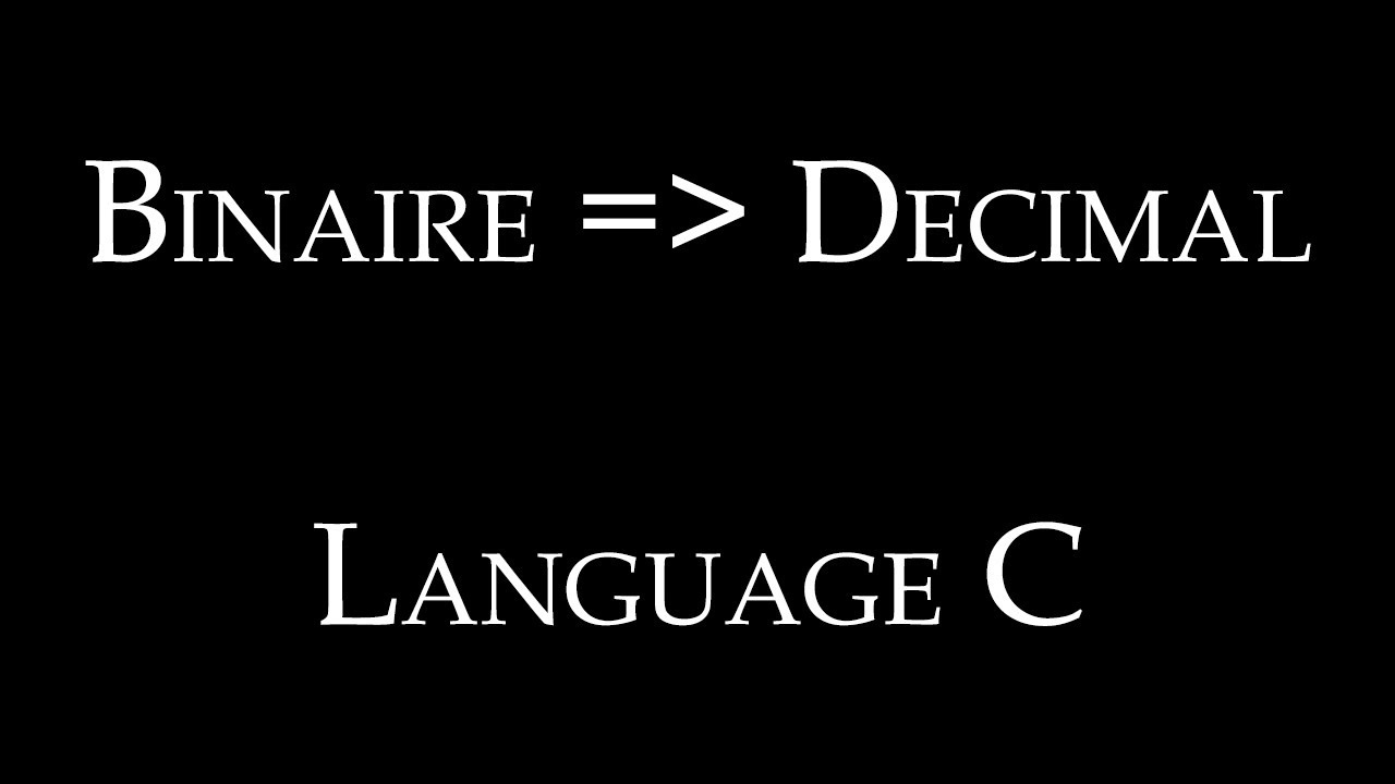 1 - Convertir le binaire en decimal (Darija)
