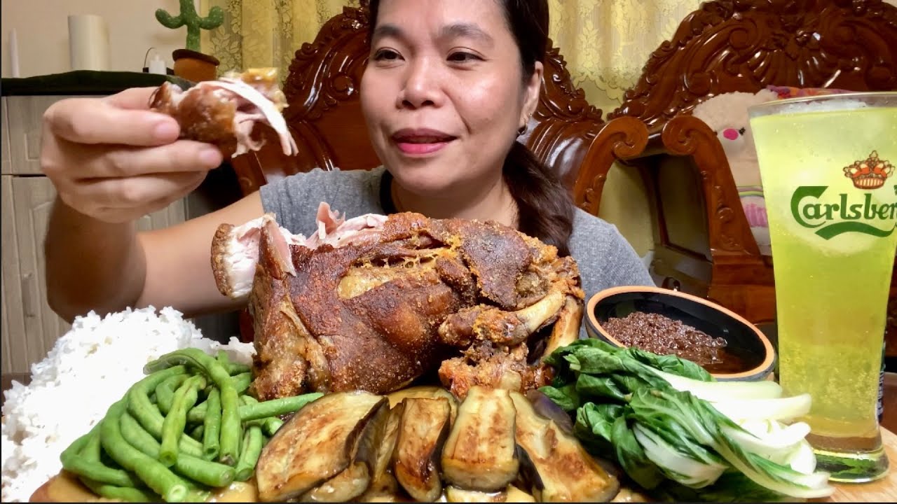 CRISPY PATA KARE KARE | MUKBANG PHILIPPINES |  ASMR