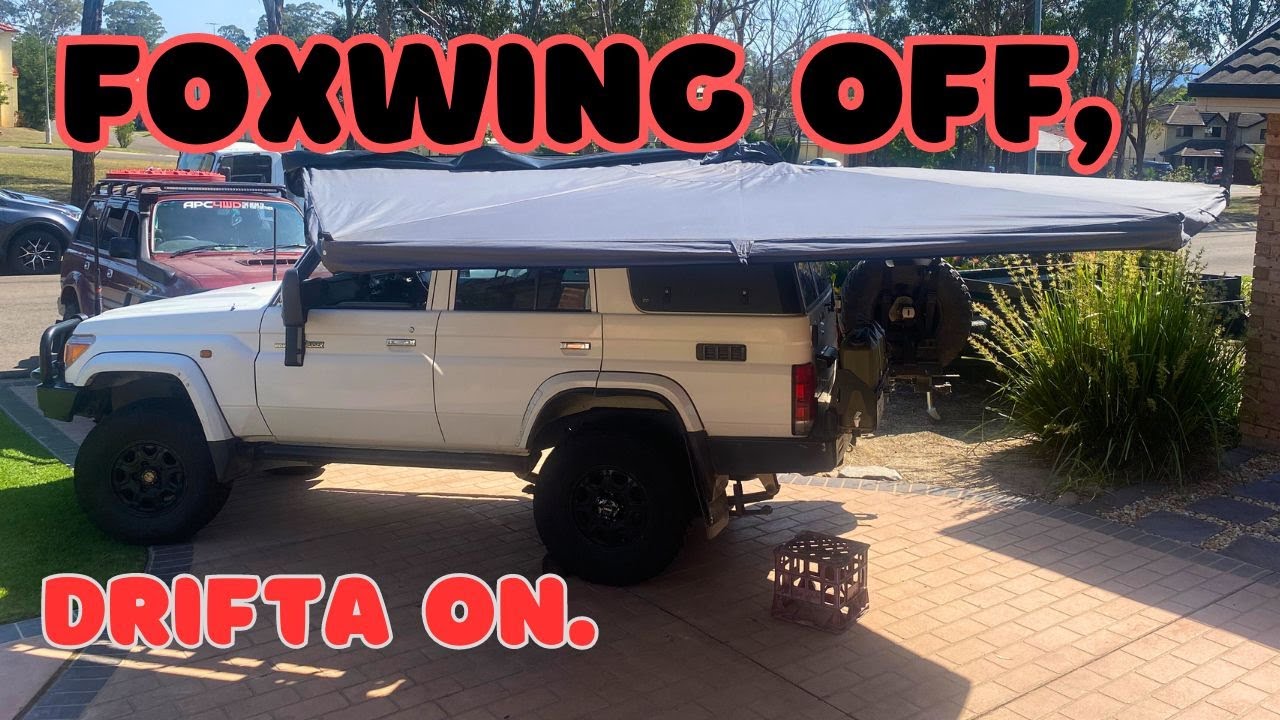Drifta stockton 270 awning - Racksbrax - Goodbye Foxwing - landcruiser 76-Freestanding 270