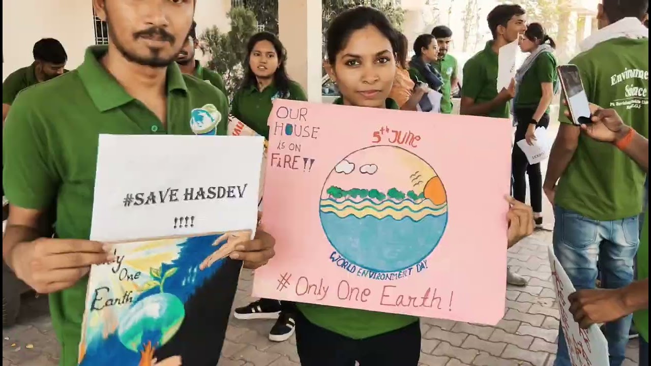Save Hasdev  Campaign at Pt. Ravishankar Shukla University Raipur Chhattisgarh #pmmodi