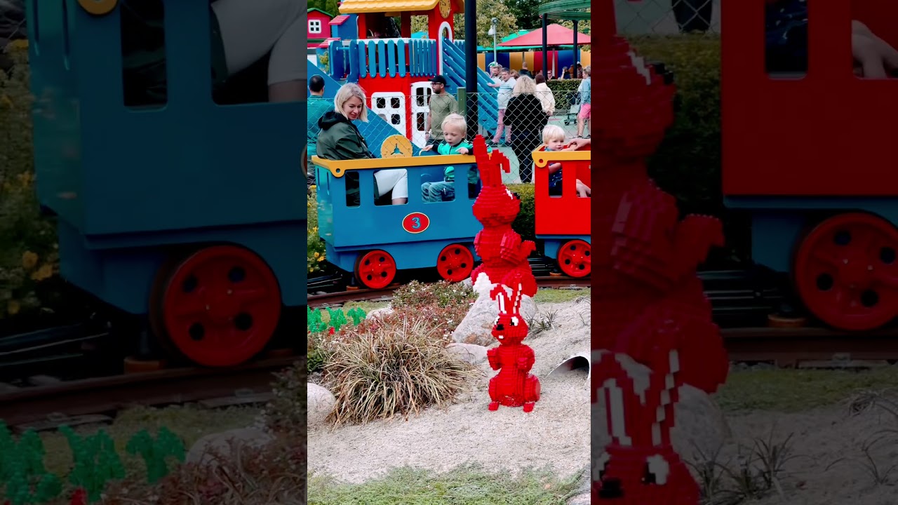 lille ￼mig og min mor ￼ på Legoland tog ￼