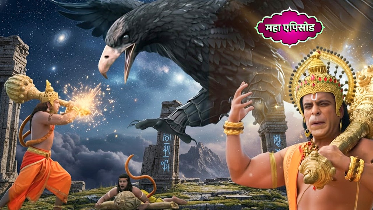 जटायु के भाई के हमले से हनुमान जी कैसे बचाएँगे वानर सेना? | Shrimad Ramayan | #ramayan #ram