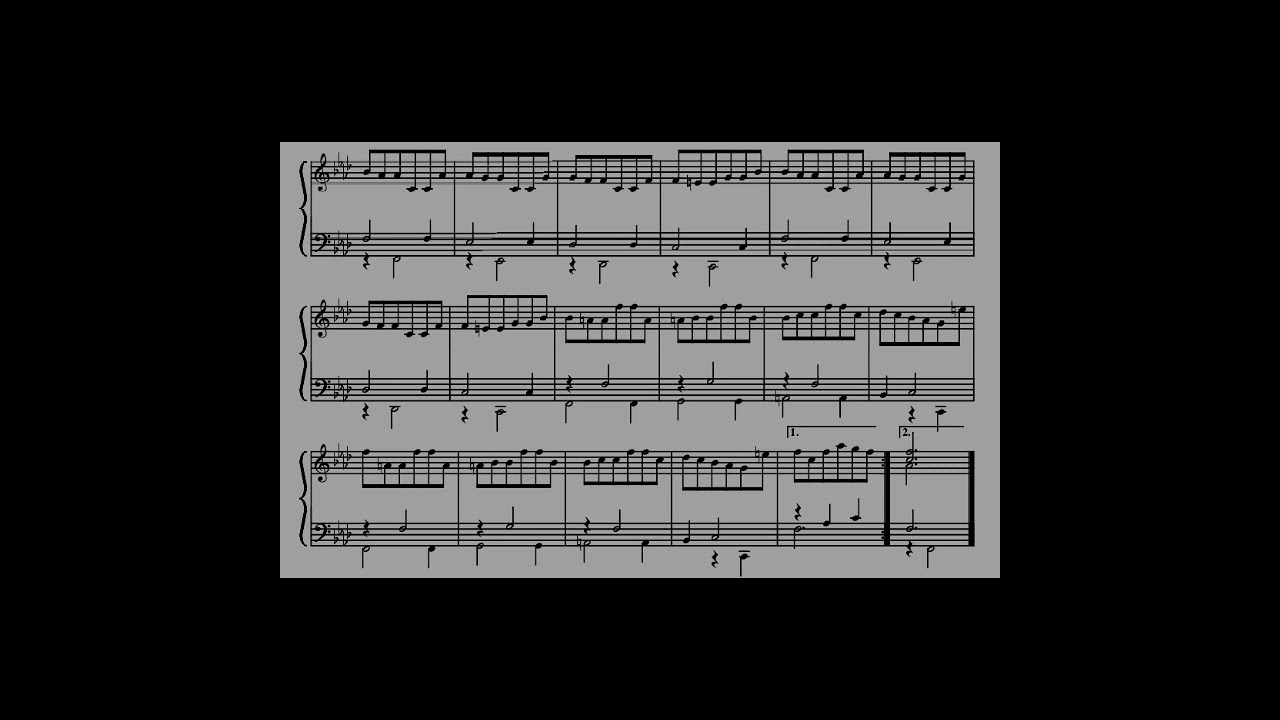 Ground in F minor 'The Mad Lover' by John Eccles on piano