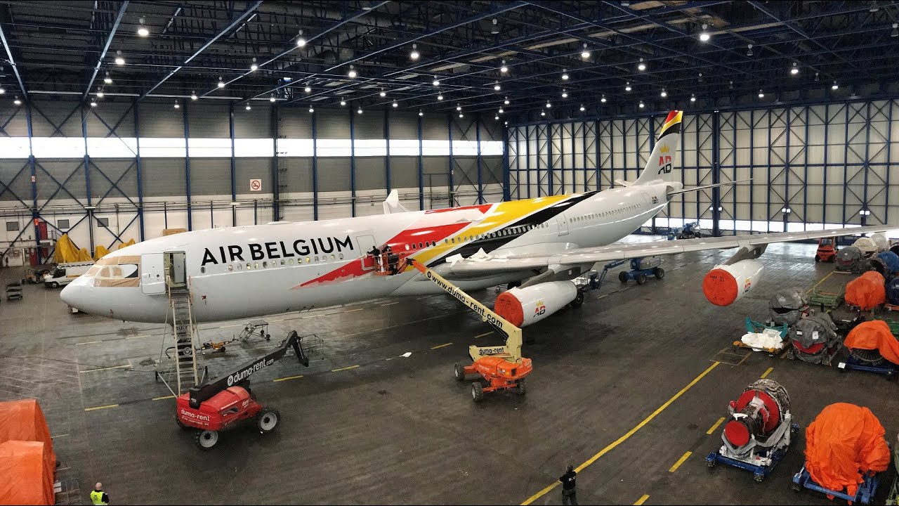 BCO Aviation - Air Belgium Airbus A340-313 Time-lapse decoration
