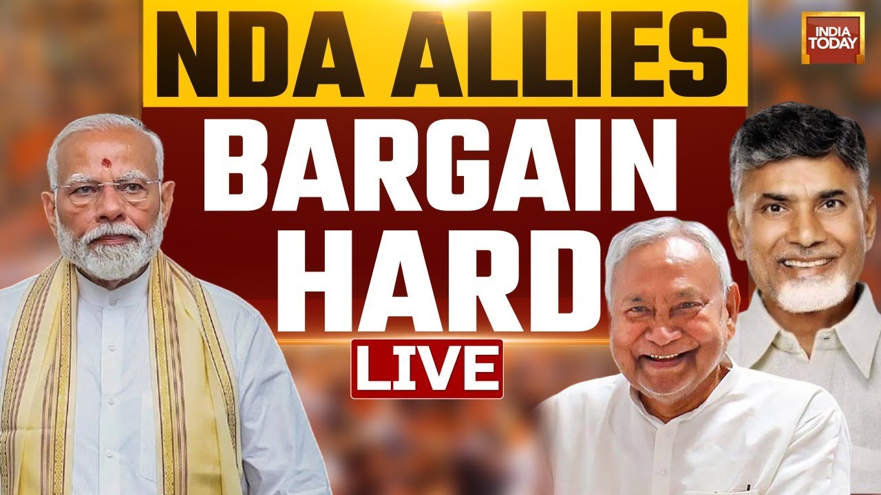 LIVE: Chandrababu Naidu & Nitish Ready Their List Of Demands |  NDA Key Meeting | India Today
