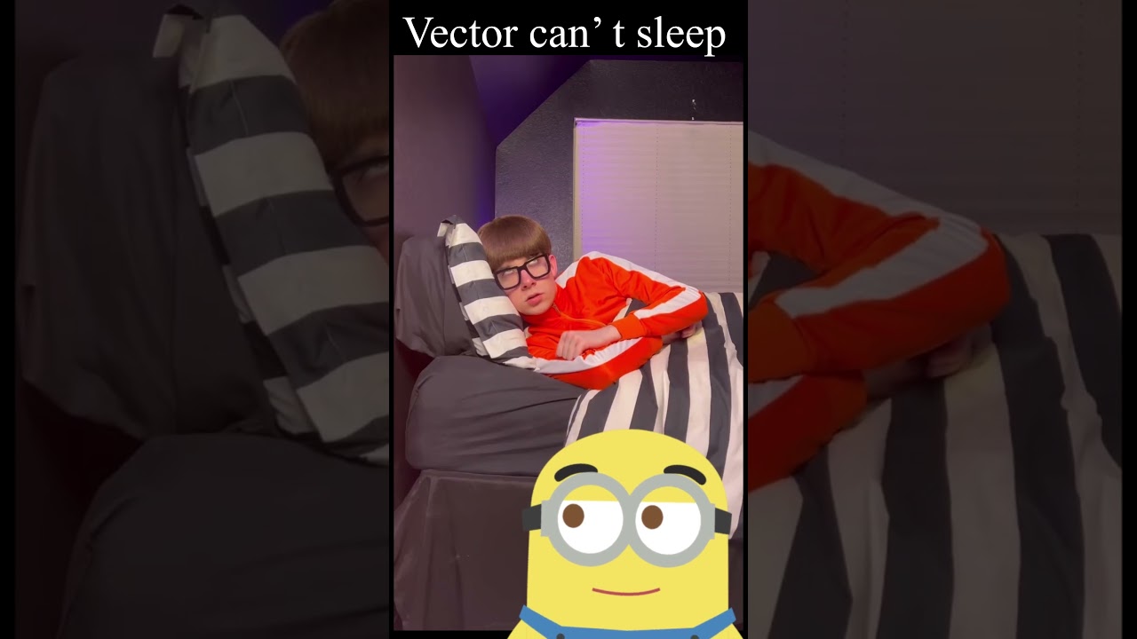 Vector Can't sleep  #minions #funny #minionfun