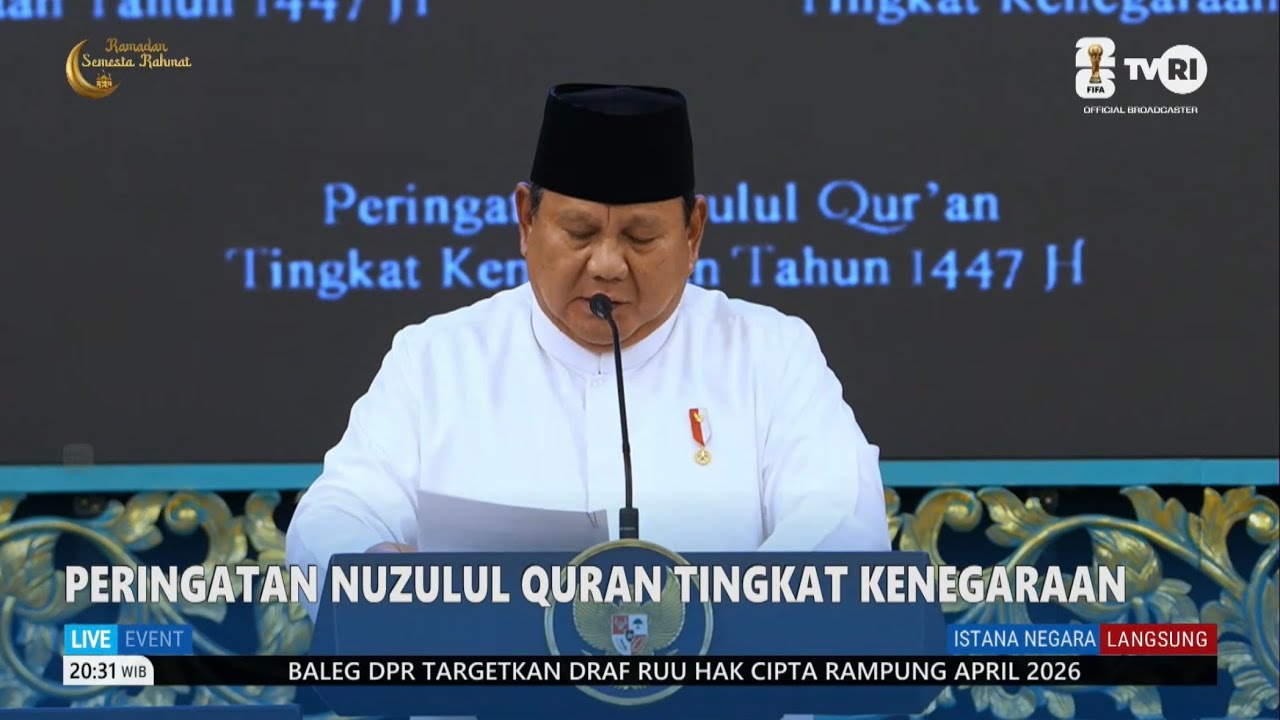 Live Peringatan Nuzulul Qur'an Tingkat Kenegaraan 1447 H