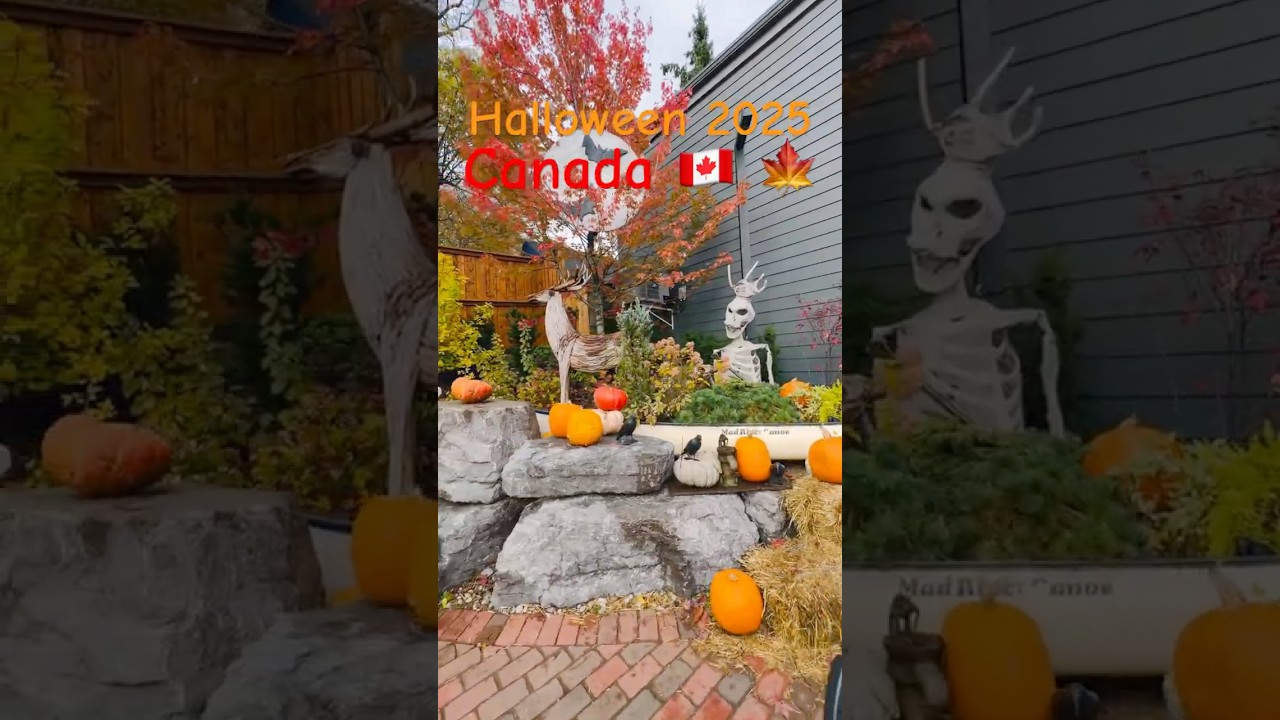 Halloween Vibes in Canada 2025🇨🇦🎃 | Small Town Elora, Ontario Canada 🍁