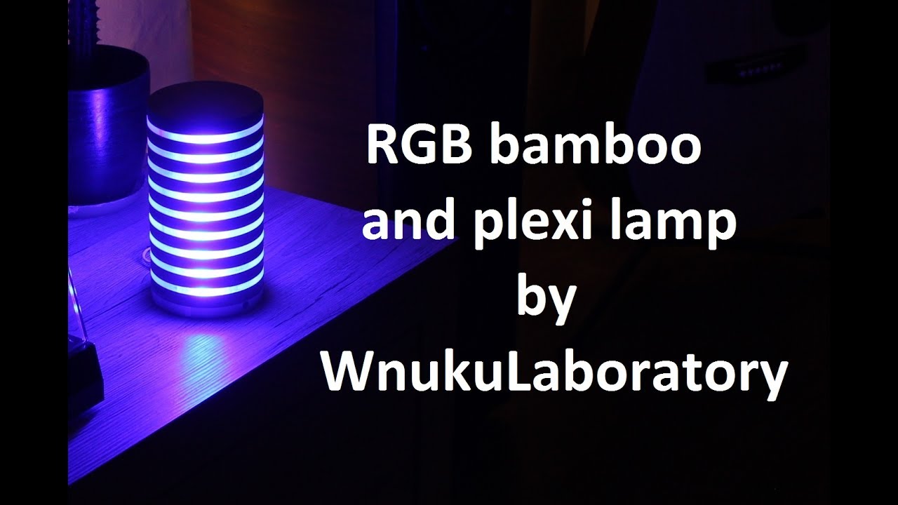 Plexi/wooden RGB led lamp making on CNC router. /Lampa ledowa RGB. Definitely not homemade lamp :)