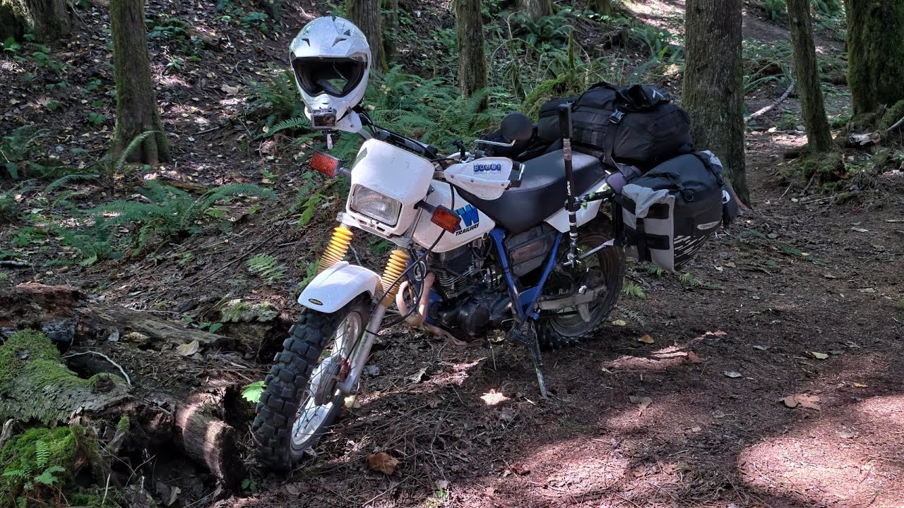 Solo TW200 Motocamping In The North Cascades.  Possibly My Creepiest Campsite Yet.