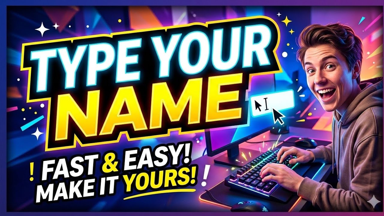 type your name