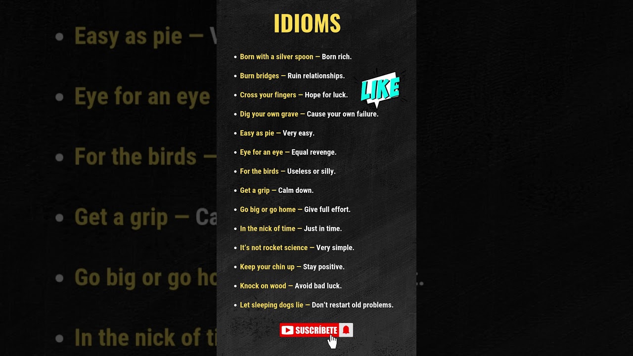 Top 15 idioms and phrases | idoms |phrases | idioms and phrases in english #idioms #phrases #shorts