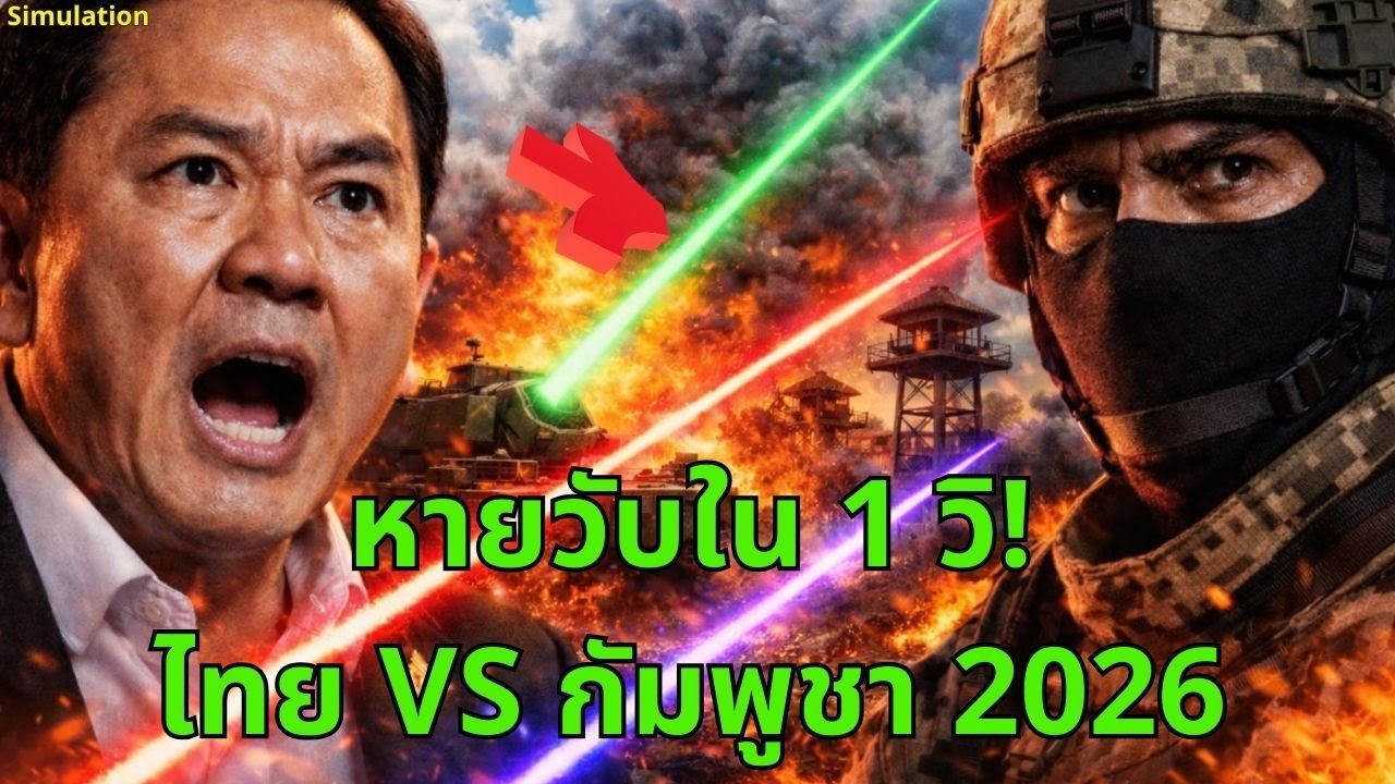 ช็อกโลก! เมื่อไทยงัด 'อาวุธเลเซอร์' ถล่มชายแดนราบพนาสูรใน 1 คืน | การสร้างใหม่ด้วย AI