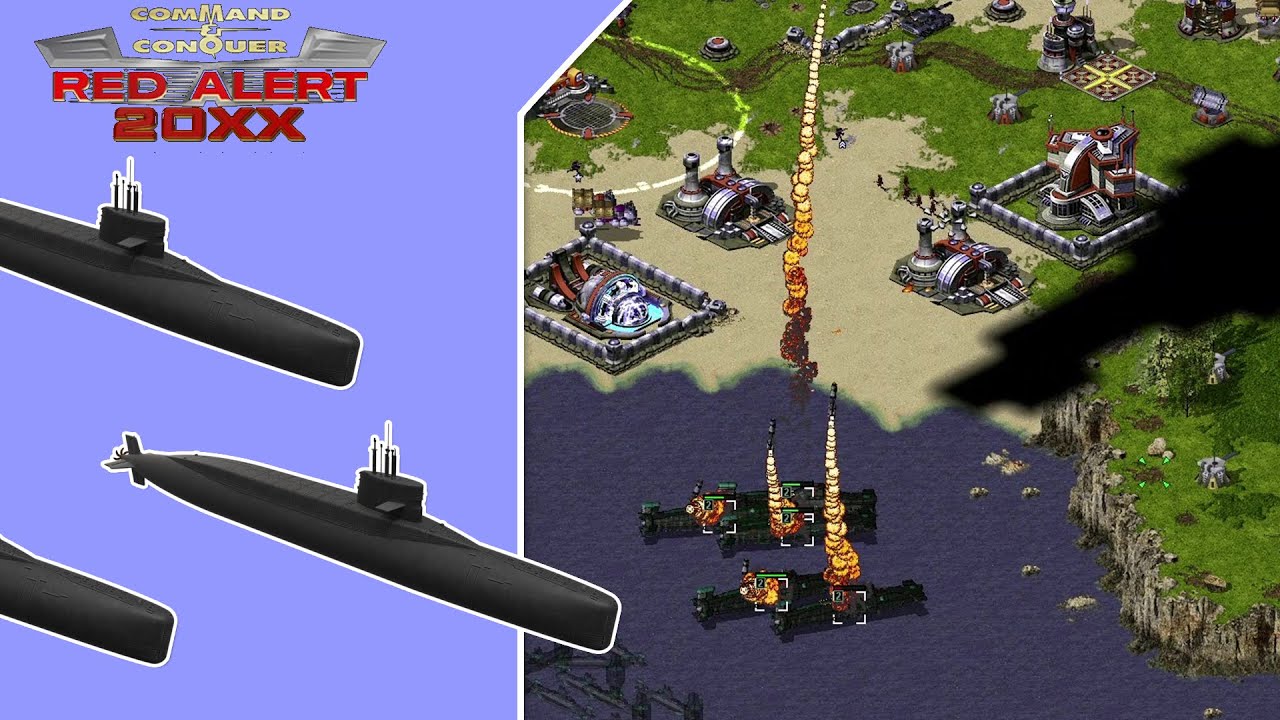 Red Alert 20XX Mod -  Long Range Nuclear Missiles Brutal Ai