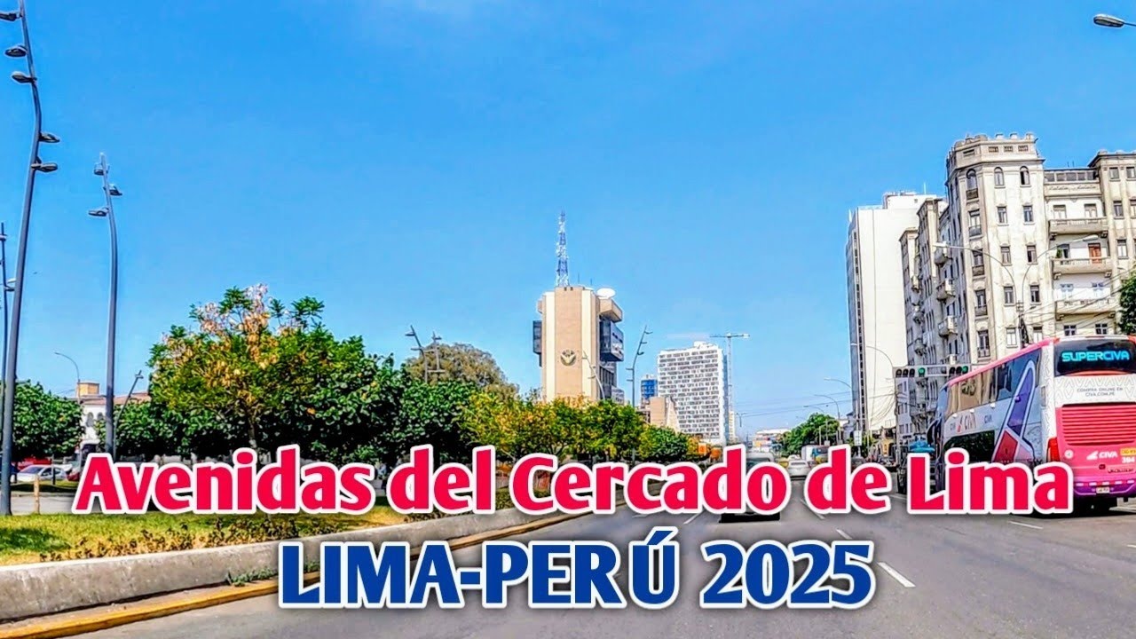 LIMA PER&Uacute; 4K | UN RECORRIDO POR LAS AVENIDAS DEL CERCADO DE LIMA | D&Iacute;A 09/03/2025