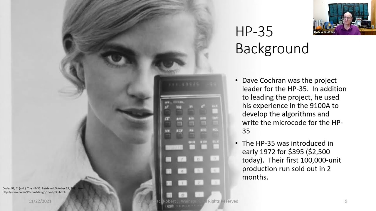 Remoticon 2021 // Rob Weinstein Builds an HP-35 from the Patent Up