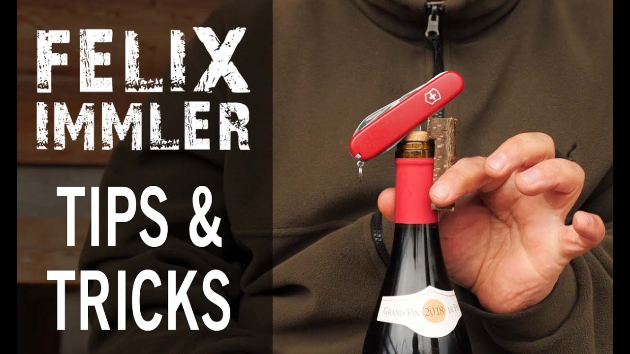 Victorinox Tips & Tricks (5/25) - Corkscrew (1) - 3 techniques how to open a wine bottle