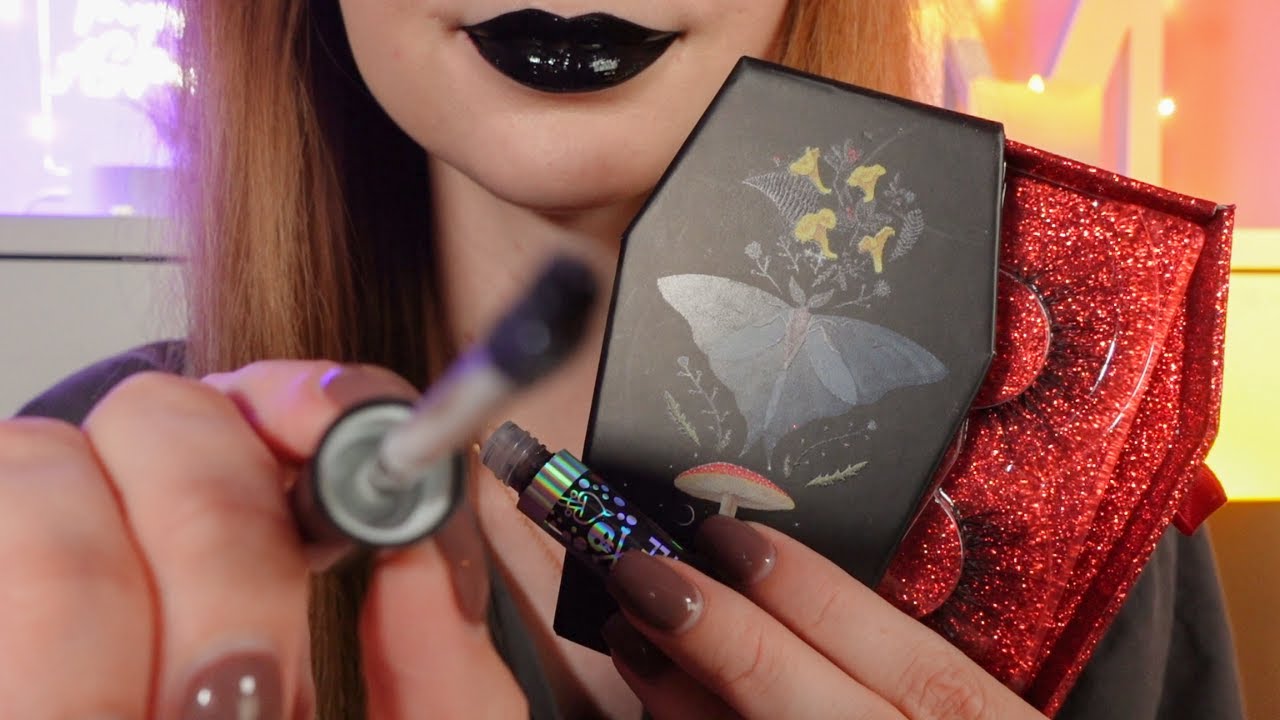 asmr doing your goth makeup 💀🖤