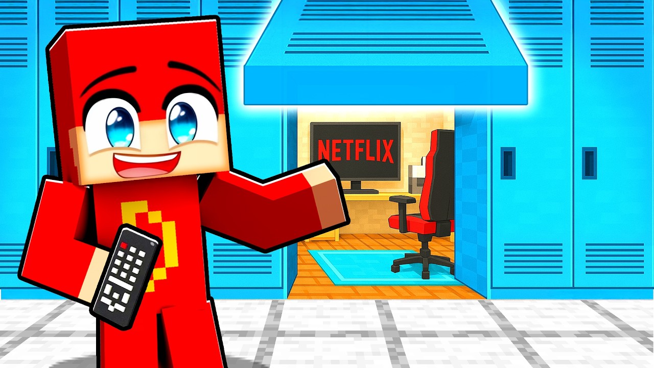 Hemmelig Base i En Skole i Minecraft!