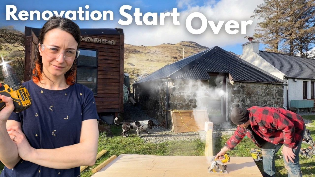 Restarting Renovations In Our Cottage Outbuilding - Building A Studio On The Isle of Skye - Ep152