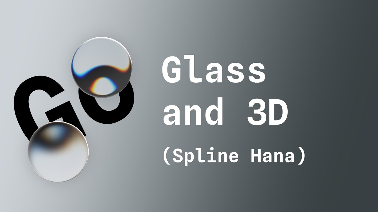 Liquid Glass and 3D Transform with Hana by Spline