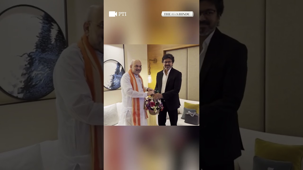 Home Minister Amit Shah meets TN CM C. Joseph Vijay ahead of Southern Zonal Council meet in TN