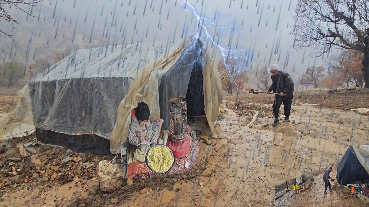 Nomadic life under torrential rain | A tough night in the Zagros Mountains