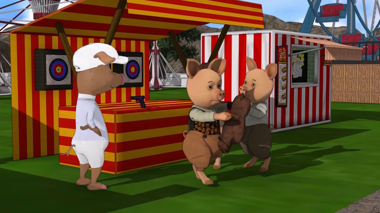 De drie biggetjes op de kermis