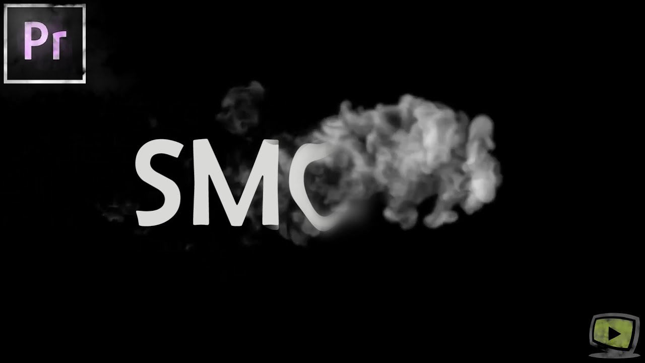 طريقة صنع تأثير الكتابة بالدخان - Adobe Premiere Pro | Smoke Text Effect