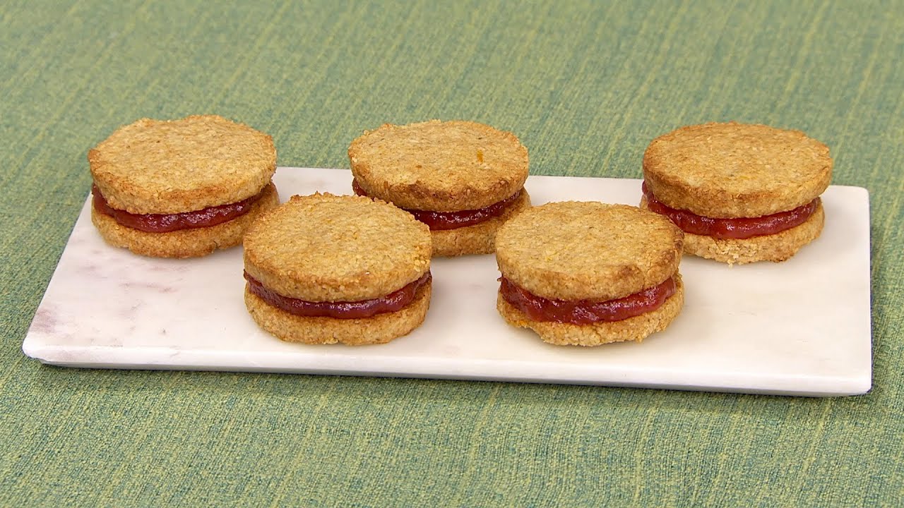 Alfajorcitos de avena y membrillo