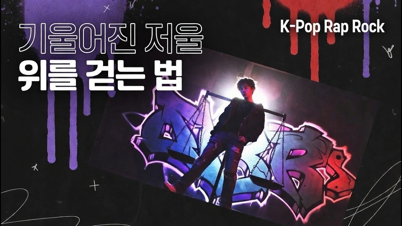 K-Pop Rap Rock | 기울어진 저울 위를 걷는 법: linkin park 스타일 | 스웩있고 힙한 뜰만한 인디 음악