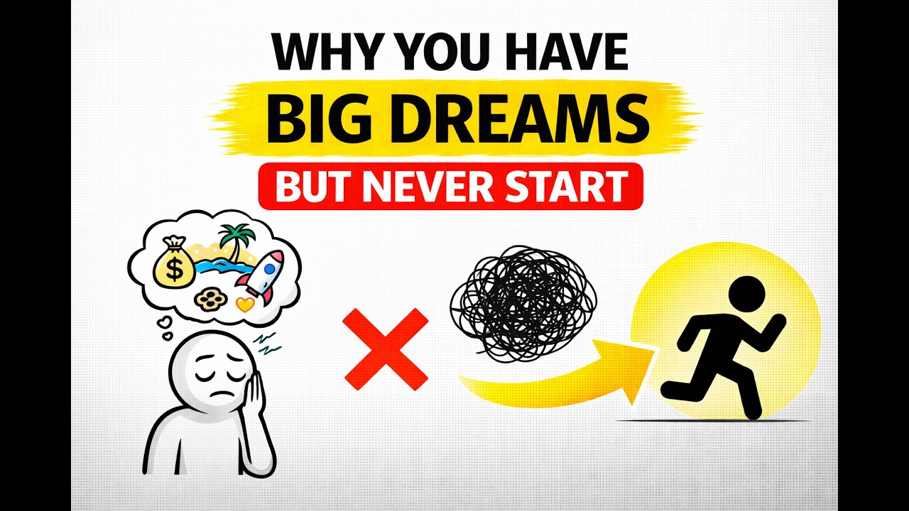 You Have Big Dreams… But Never Start (Psychology Explains Why)