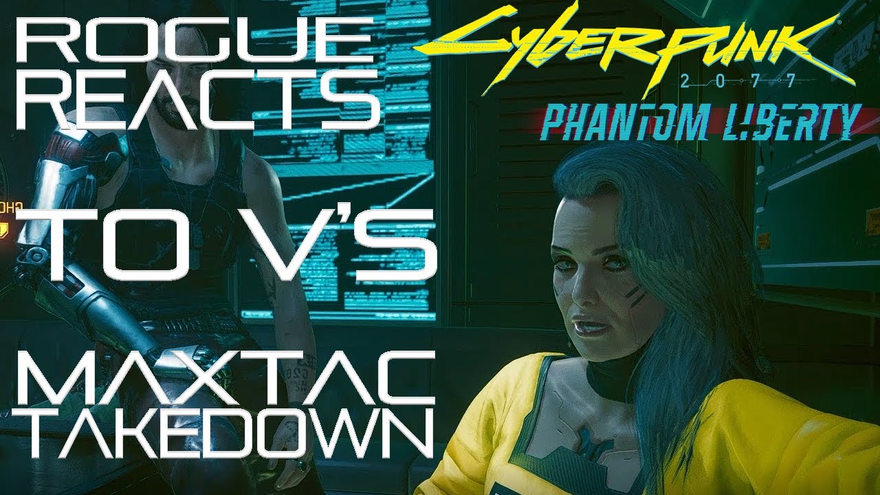 Реакция Роуга на атаку V с помощью Maxtac &mdash; Cyberpunk 2077