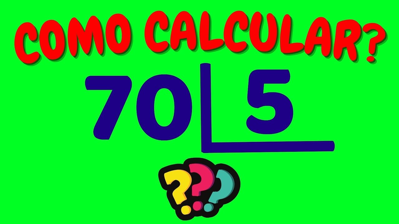 COMO CALCULAR 70 DIVIDIDO POR 5?| Dividir 70 por 5