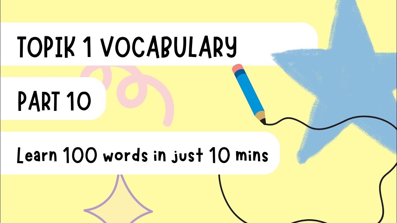 100 Korean Words for Beginners (Part 10) | Hangeul Habit