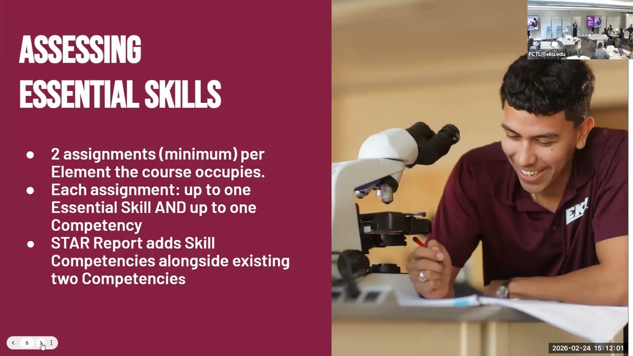 Graduate Profile: Aligning the 10 Essential Skills with Learning (Skill Alignment)