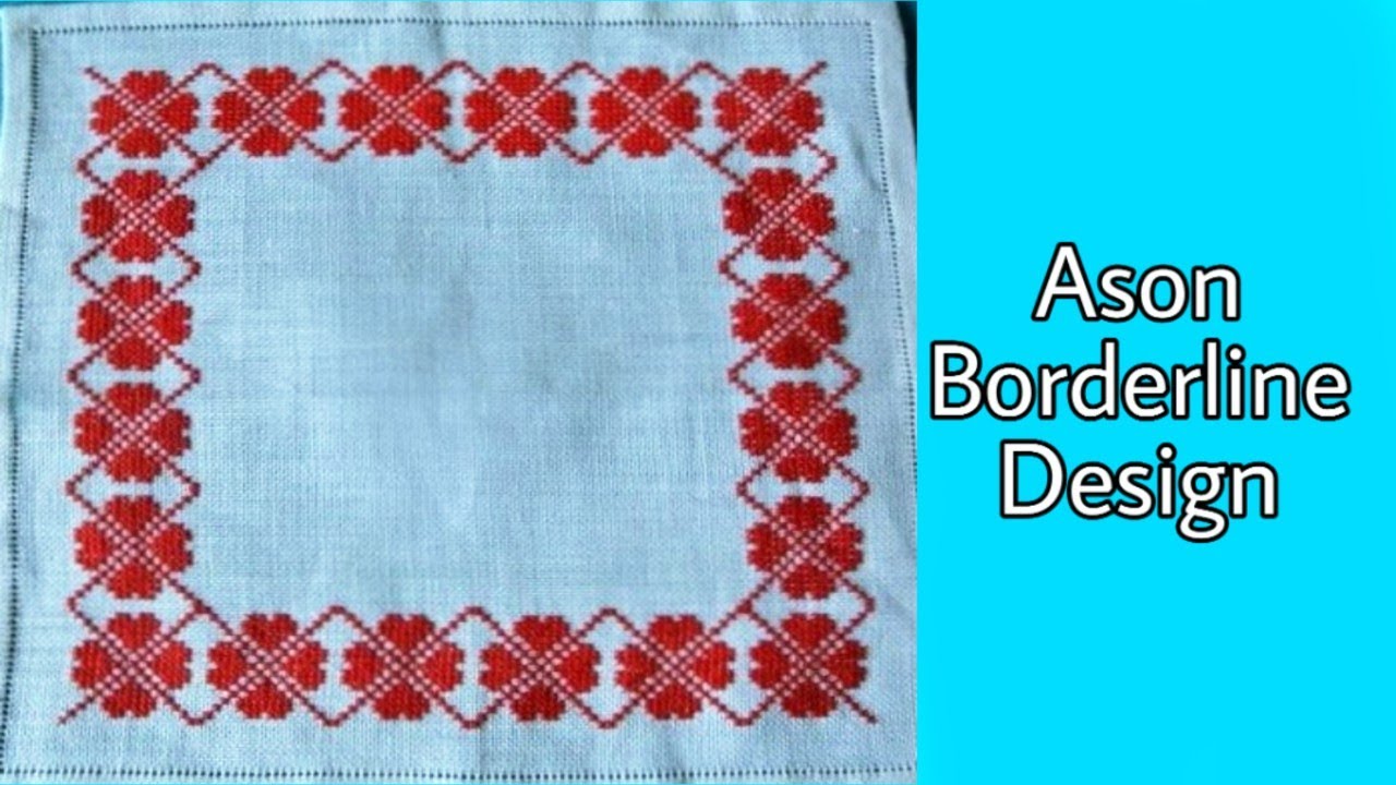 Woolen ason borderline design-DIY doormat make-how to make sitting mat,rugs,ason design