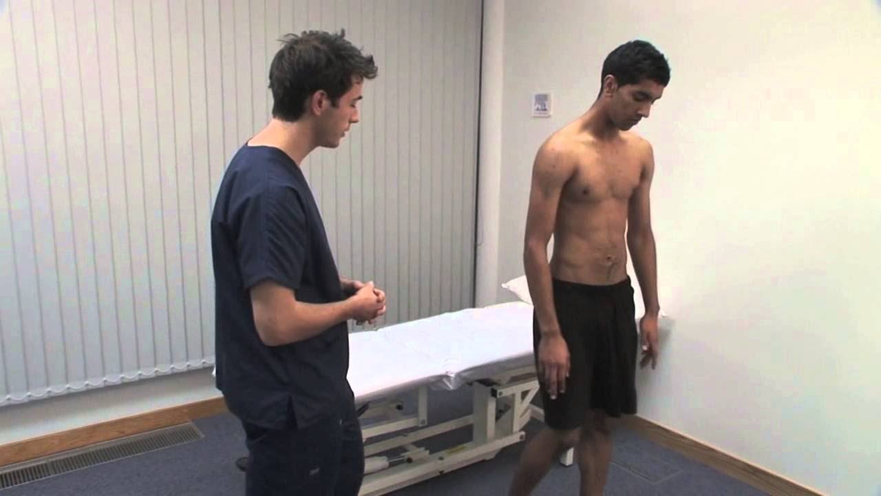 Examen du rachis thoracique et lombaire