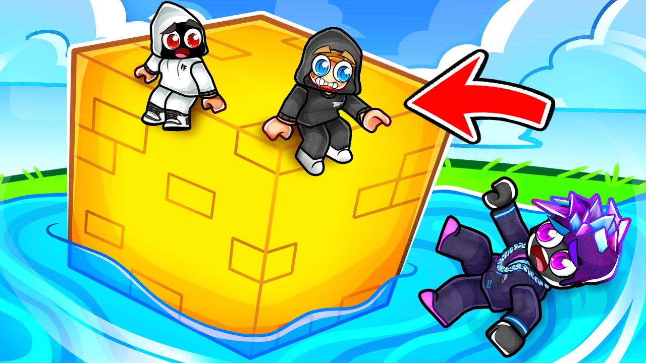 TMF строит САМЫЙ БОЛЬШОЙ КУБ в Roblox Постройте лодку!