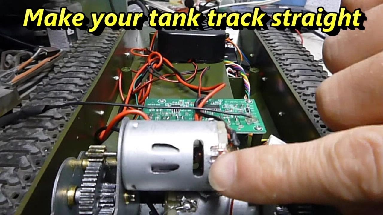 RC tank how to tracking straight modification