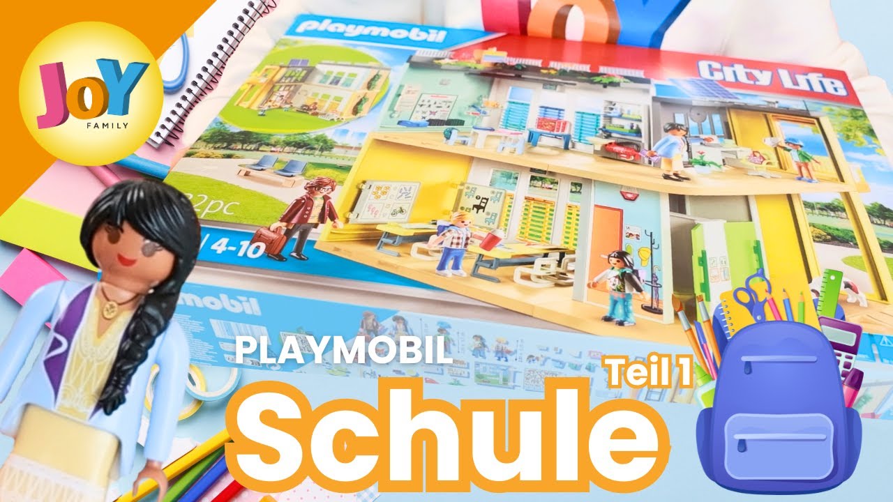 PLAYMOBIL UNBOXING | Schule 🏫👩‍🏫 Teil 1 | City Life 🌇 71327 | Joy Family kids
