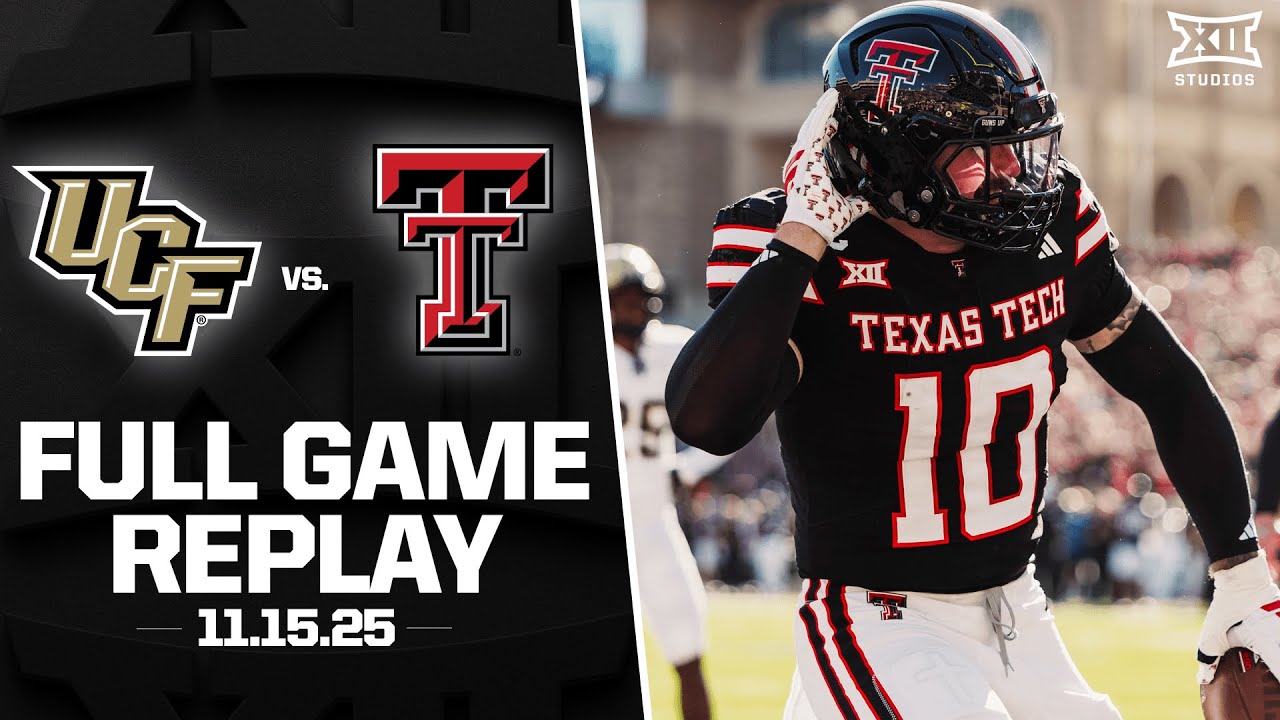 UCF vs. Texas Tech Full Game Replay (11.15.25) | 2025 Big 12 Football
