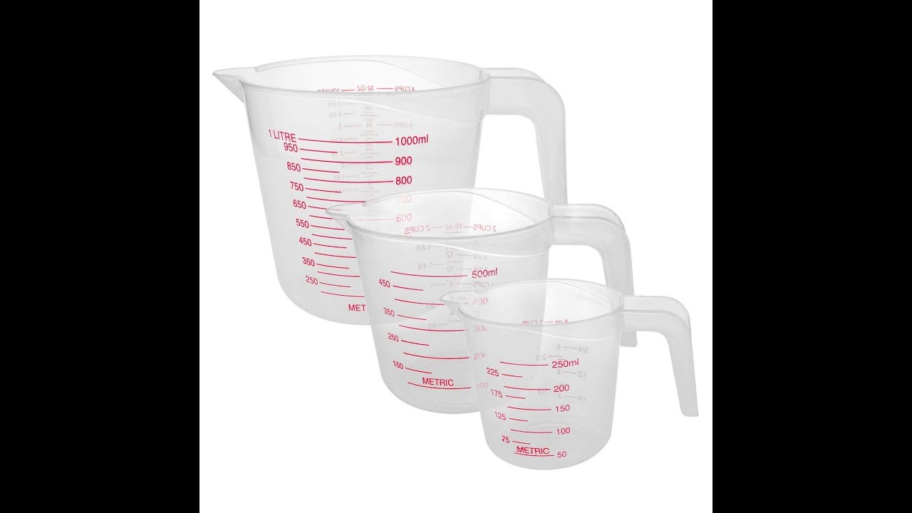 Measuring Cups for Kitchen Pitcher Jug 250ml/500ml/1Litre Kitchen Gadgets Accessories