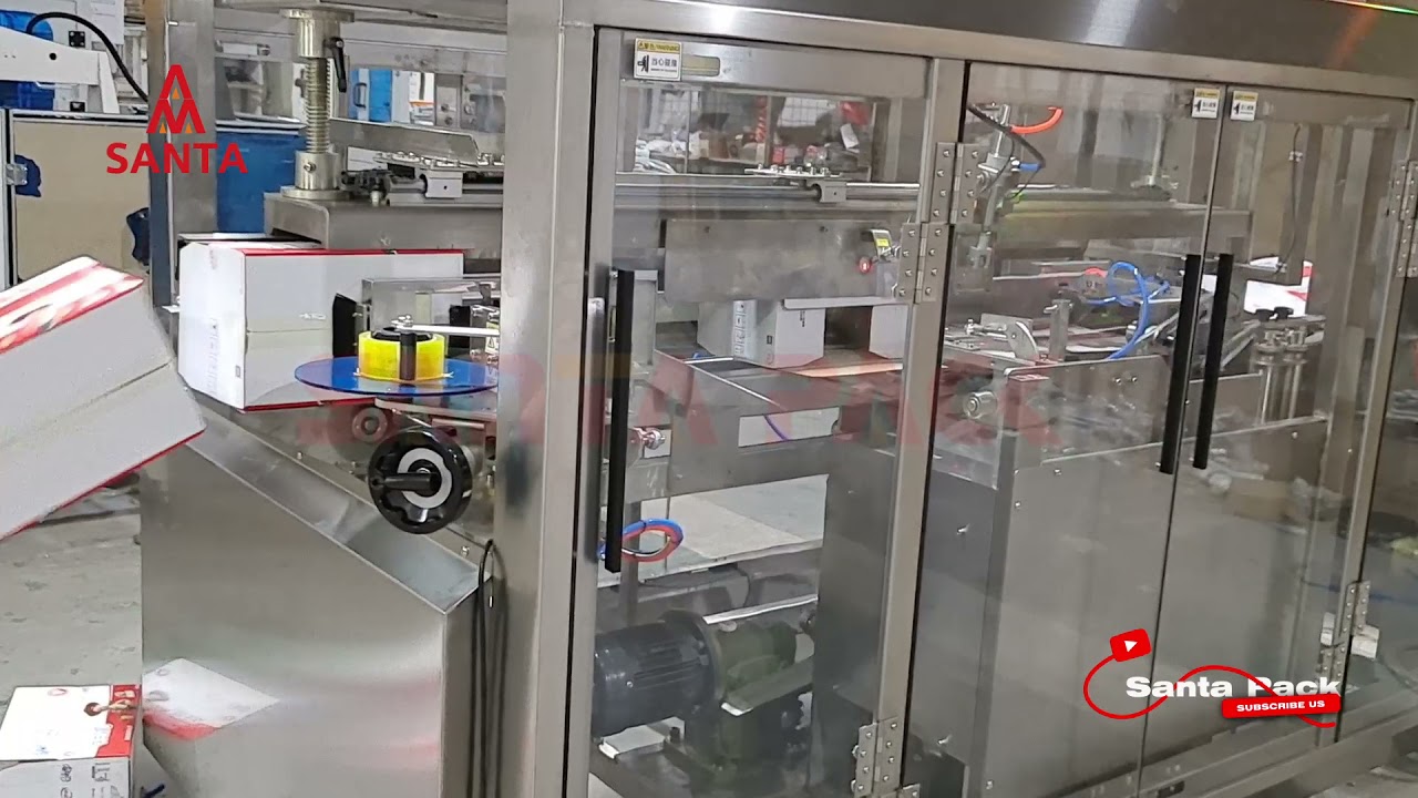 50 bmp High speed Automatic case erector with stainless steel frame Used in famous milk factory